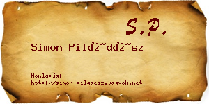 Simon Piládész névjegykártya